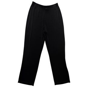 Chicos Women’s  Travelers Pants Black Size 1 Elastic Waist Slinky Stretch